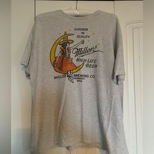 Miller High Life Vintage Logo Gray T-Shirt